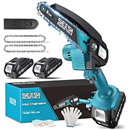 Seesii Mini Chainsaw, 6-inch Mini Chainsaw Cordless, Handheld Electric Power Chain Saw with 2 Batteries, for Tree Trimming Wood Cutting, Best Gifts for Father, Dad, Husband, Men