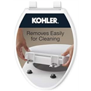 KOHLER Cachet ReadyLatch Elongated Slow Close Toilet Seat, White