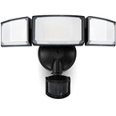 LUTEC 72W 6300LM LED Security Lights Motion Sensor Light Outdoor, 5000K Daylight, IP65 Waterproof, Dusk to Dawn, 3 Head Motion Detected Flood Light for Garage, Yard, Porch(Black)