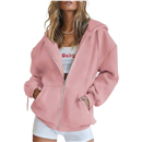 PRETTYGARDEN Women's Fall Zip Up Hoodies Sweatshirts