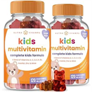 (2-Pack) Kids Multivitamin Gummy | Sugar Free Kid Vitamins | Strawberry, Passionfruit, Peach & Cherry | Multivitamins for Children | Vegan, Non-GMO & Gluten Free | 120 Gummy Vitamins for Toddlers & Kids