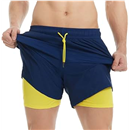 maamgic Mens Swim Trunks with Compression Liner 2 in 1 Swimming Shorts Stretch 5.5" Quick Dry Bathing Suits