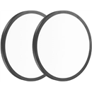 2Pack 12 Inch 3200LM Flush Mount LED Ceiling Lights,28W Slim Ceiling Light Fixture Round Day White 6000K Thin Round Flat Ceiling Light 120V Black Surface LED Ceiling Lamps 300W Equivalent