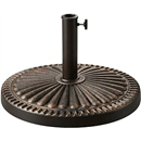T&Jero 40 lb Round Heavy Duty Patio Market Table Umbrella Base Stand Weight for Outdoor, Bronze