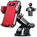 VANMASS【85+LBS Strongest Suction & Military-Grade Ultimate Car Phone Mount【Patent & Safety Certs】 Cell Phone Holder for Dash Windshield Vent for iPhone 17 Pro Max Automobile Accessory Kits,Red