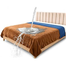 Waterproof Throw Blanket – Leakproof, Spill-Proof Flannel Dog Blanket for Bed, Couch, Kids & Pets Protection, Reversible Water-Proof Design (Velvet Brown & Twilight Blue, 40x60)
