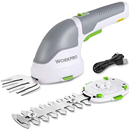 WORKPRO Cordless Grass Shear & Hedge Trimmer, 2-in-1 Handheld Shrubbery Trimmer, Cordless Grass Shear/Hedge Shear with Rechargeable Lithium-Ion Battery and Type-C Cable-White