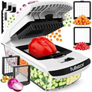 Fullstar Pro Original Vegetable Chopper - Chopper and Spiralizer - Food Chopper with Container, Fruit Cutter, Onion Dicer - All-in-One Prep Tool - Kitchen Gadgets and Gifts (2 in 1, White)