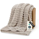 Bedsure Soft Beige Throw Blanket for Couch Decor Gifts 50"x60"