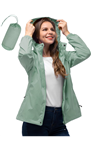 33,000ft Women's Rain Jacket Waterproof Lightweight Packable Raincoat with Hood for Golf Hiking Travel Windbreaker