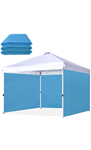 SCOCANOPY SunWall for 12x12 Pop Up Canopy Frame, 3 Pack SideWall Only (Sky Blue)