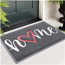 Colorxy “Home” Door Mat Dirt Trapper Doormats, 30" x 17.5", Grey