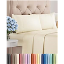 Twin 4 Piece Sheet Set - Cooling and Breathable Bed Sheets - Hotel Luxury Bed Sheets for Women, Men, Kids & Teens - Bedding with Deep Pockets & Easy Fit - Soft and Wrinkle Free - Twin Off White Sheets