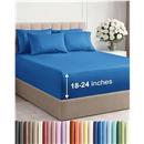 Extra Deep King Sheet Set - 6 Piece Breathable & Cooling Sheets - Hotel Luxury Bed Sheets Set - Easy & Secure Fit - Soft, Wrinkle Free & Comfy Sheets Set - Royal Blue Sheet Set with Extra Deep Pockets