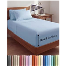 Extra Deep Twin XL Sheet Set - 4 Piece College Dorm Bed Sheets Set with Extra Deep Pockets - Ultra-Soft, Comfy & Breathable Bedding for Women, Men, Kids & Teens - Wrinkle & Fade Resistant - Sky Blue
