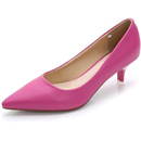 WUIWUIYU Womens Lovely Colors Low Kitten Heel Pointed Toe Dress Work Wedding Pumps Bridal Shoes