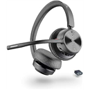 Poly Voyager 4320 UC Wireless Headset (Plantronics) - Stereo Headphones w/Noise-Canceling Boom Mic - Connect PC/Mac/Mobile via Bluetooth - Works w/Teams (Certified), Zoom, & More - Amazon Exclusive