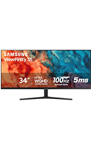[Best Price] Samsung 34" ViewFinity S50GC Series Ultrawide QHD Monitor, 100Hz, 5ms, HDR10, AMD FreeSync, Ultrawide Screen, Eye Care, Thin Bezels, PIP, PBP, LS34C50DGANXZA, 2023, Black