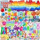 1000 Pcs Party Favors for Kids, Fidget Toys Bulk, Birthday Gift Toys, Fidgets Stocking Stuffers, Treasure Box Birthday Party, Goodie Bag Stuffers, Carnival Prizes, Pinata Filler Stuffers for Classroom