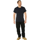 Rothco Short Sleeve Crew Neck T-Shirt – Solid Color Cotton Polyester Tee Shirt