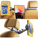 LISEN for iPad Holder Car Road Trip Essentials Travel Activities for Toddler Kids Gifts, Car Accessories for Women Moms Truck Interior 3in1 Tablet Holder for Back Seat Car Camping Headrest Organizer