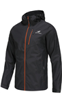 NORDIC OUTLAND Mens Lightweight Hooded Waterproof Rain Jacket Breathable Raincoat Shell for Outdoor Mountain Hiking