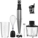 Turelar Immersion Blender Handheld Corded Hand Blenders Set 1100W, Trigger Variable Speed 5 in 1 Stick Emulsifier with Chopper, Whisk and Frother for Soup, Baby Food and Smoothies,Black