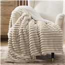 Bedsure Soft Sherpa Blanket Fluffy Throw Gift Beige 50"x60"