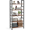 DUMOS 5 Tiers Bookshelf, Classical Modern Book Shelf Bookcase