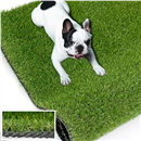 Artificial Grass Turf,122 x 305cm, 20mm High Fake Synthetic Realistic Grass Rug Soft Astroturf Mat for Outdoor, Party, Wedding, Drainage Holes Faux Grass Carpet for Pets