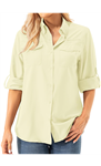 Womens UPF 50+ UV Sun Protection Safari Shirts Long Sleeve Outdoor Cool Quick Dry Fishing Hiking Gardening Shirts
