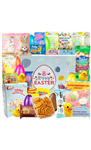 Easter Care Package Blue Box (52 Count) Filled with Candy Chocolates Snacks Cookies and More Easter Gifts for Family, Friends, College