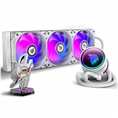 AsiaHorse WK-A360 ARGB All-in-One AIO CPU Liquid Cooler, Wandering Knight 360mm Water Cooling System with Dual High-Performance Pump and 3×120mm PWM Fans, Compatible with Intel & AMD CPUs (White)