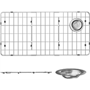 Sink Rack,Large Sink Protectors for Kitchen Sink,28-1/4"X 14-1/4",Stainless Steel Sink Grid for Bottom of Sink,Metal Sink Grate with Strainer,Side Corner Drain for Specific Elkay,1 pack