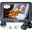 Rohent Baby Car Camera - 5-Inch HD 1080P, Night Vision, Easy Install, Rear & Forward-Facing Seat Camera, USB Powered Baby Camera for Car, Safety for Infants and Kids, No Tools Required