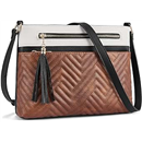 BOSTANTEN Crossbody Purses for Women Medium Shoulder Bag Quilted Handbags with Zipper Pocket