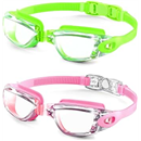Kids Goggles Swimming Goggles-Kids-Swim: Anti Fog Kids Goggles for Girls Boys with UV400 No Leak 3 Pack Age 6-16