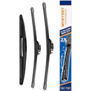 3 Windshield Wiper Blades Compatible with Honda Fit 2009-2013 2014 2015 2016 2017 2018 2019 2020 Front Rear Wipers Original Equipment Automotive Replacement Set - 28"/14"/14"(Set of 3)