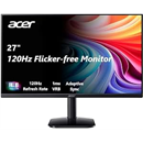 Acer 27 Inch Monitor- KB272-27 Inch FHD IPS (1920 x 1080) Display, Up to 120Hz Refresh Rate, 99% sRGB, Tilt, Adaptive-Sync Support (FreeSync Compatible) 1ms (VRB), sRGB 99% Color, HDMI & VGA Ports