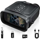 Night Vision Goggles - NOVA 4K Night Vision Binoculars for Adults, 3“ HD Screen Binoculars with 7 Levels Infrared 32GB Card Included Perfect for Camping & Security, Black