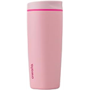 Owala SmoothSip Slider Insulated Stainless Steel Coffee Tumbler, Reusable Iced Coffee Cup, Hot Coffee Travel Mug, BPA Free 20 oz, Pucker Up