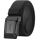 JUKMO Men's Stretch Tactical Belt, 1.5" Elastic Nylon Web with Flip Buckle