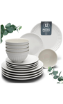 HYGGE 12-Piece Stoneware Dinnerware Set