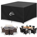 Kipiea 600D Patio Furniture Covers Waterproof Winter, Outdoor Furniture Set Covers for Table Chairs, Heavy-Duty Outdoor Sofa Covers with Anti UV and No Tears, No Fading (49"L x 49"W x 28"H)