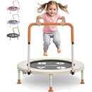BCAN 36'' Toddler Trampoline, ASTM Certified-Foldable Mini Trampolines for Kids Ages 1-6, Adjustable Handle, Safety Pad & Foldable Legs, Baby Trampoline Indoor/Garden, Gift for Boy and Girl