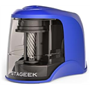 STAGEEK Electric Pencil Sharpener, Plug in or USB/Battery Operated, Blue