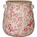 Antique Ceramic Vase and Vase for Home Decoration, Rustic 167mm Flower Pot with Drain Hole for Indoor Plants, Vintage Decor for Bookshelf and Tabletop, Unique Gifts