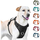 No Pull Dog Harness Breathable for Small Medium Large Breeds (Black, L)