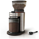 KRUPS Flat Burr Coffee Grinder Electric, 18 Adjustable Grind Settings, 2-20 Cups per Grind, Single Touch, Coffee Bean and Spice Grinder, Stainless Steel, Black