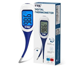 FDK Large LCD Screen Digital Thermometer for Fever, 8 Seconds Fast & Accurate Readings, Large LCD Dual Color Backlight Flexible Tip Ideal for Adults Kids and Babies FSA